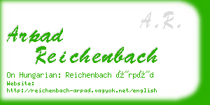 arpad reichenbach business card